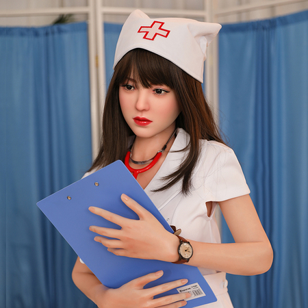 俊影2023年2月新品 小白 157cm 全硅胶 假发 成人情趣娃娃